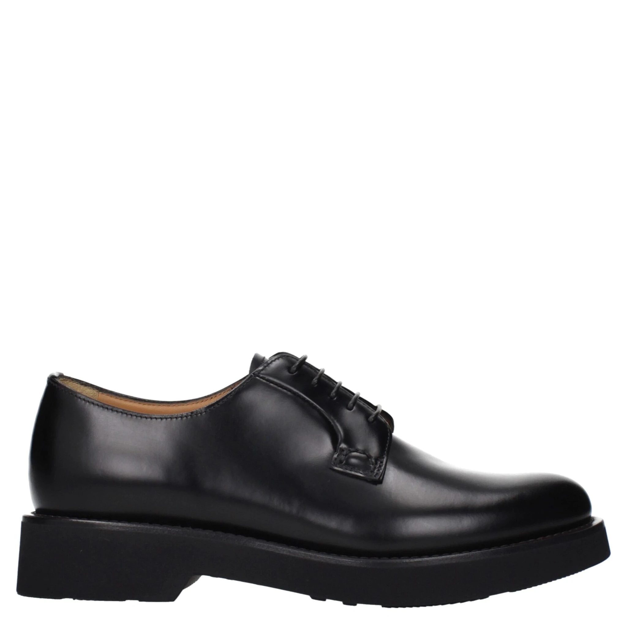 Black Leather Oxfords And Derbies