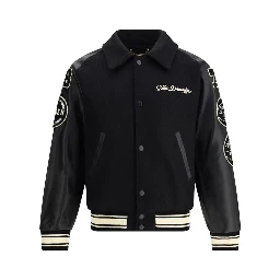 Black Fleece Wool Bomber