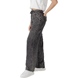 Black Lyocell Casual Pants