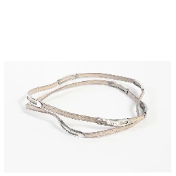 Beige Leather Bracelet