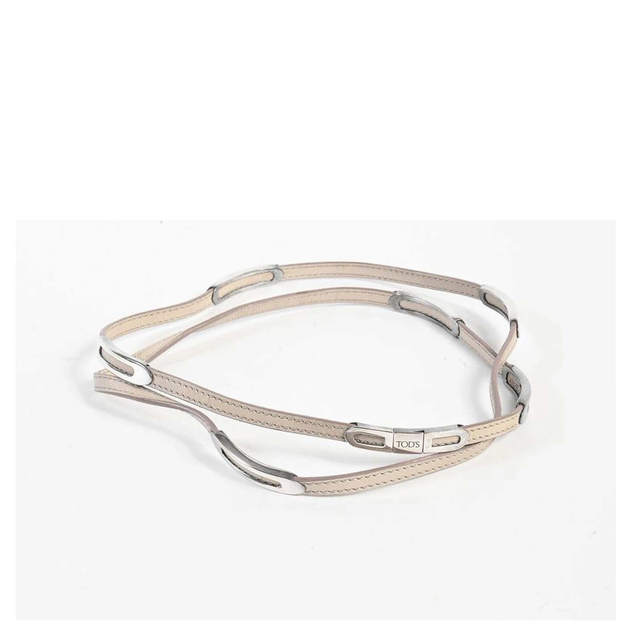 Beige Leather Bracelet