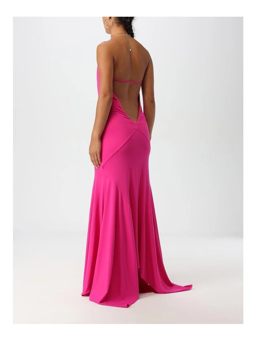 Fuchsia Jersey Cocktail Dress