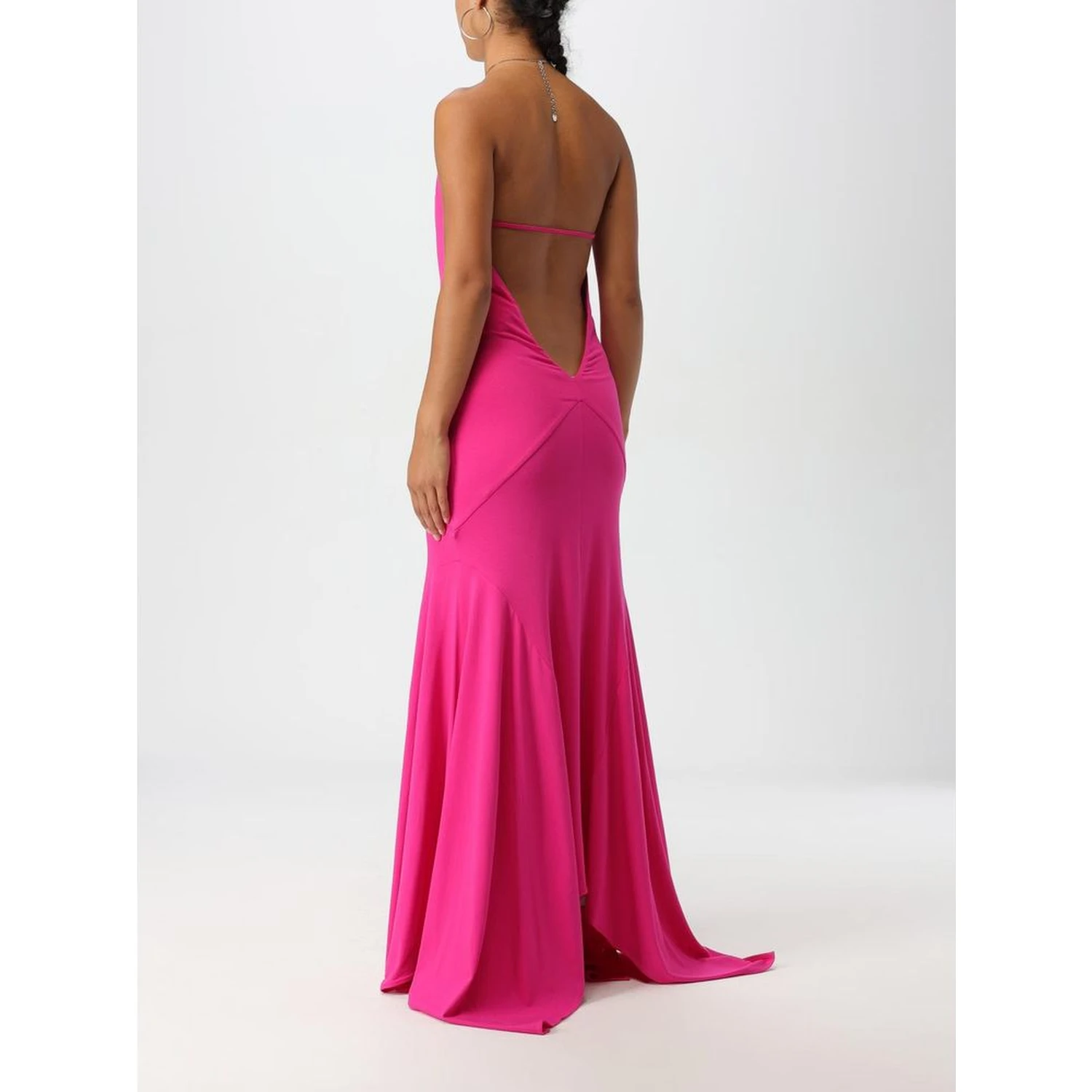 Fuchsia Jersey Cocktail Dress