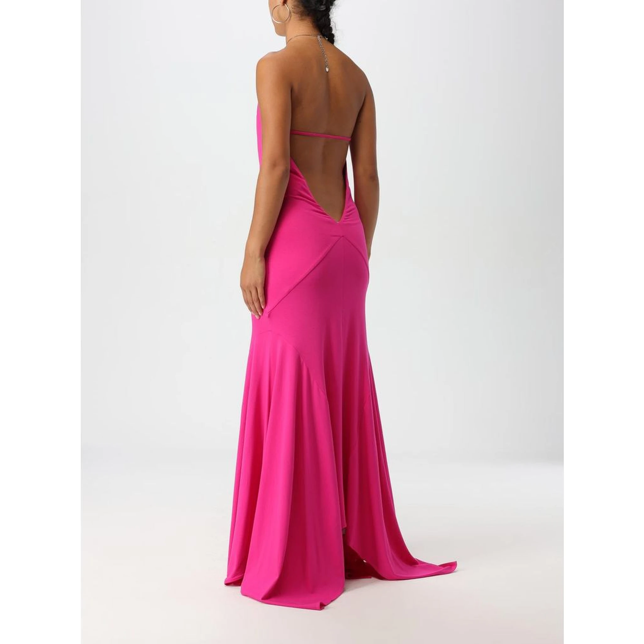 Fuchsia Jersey Cocktail Dress