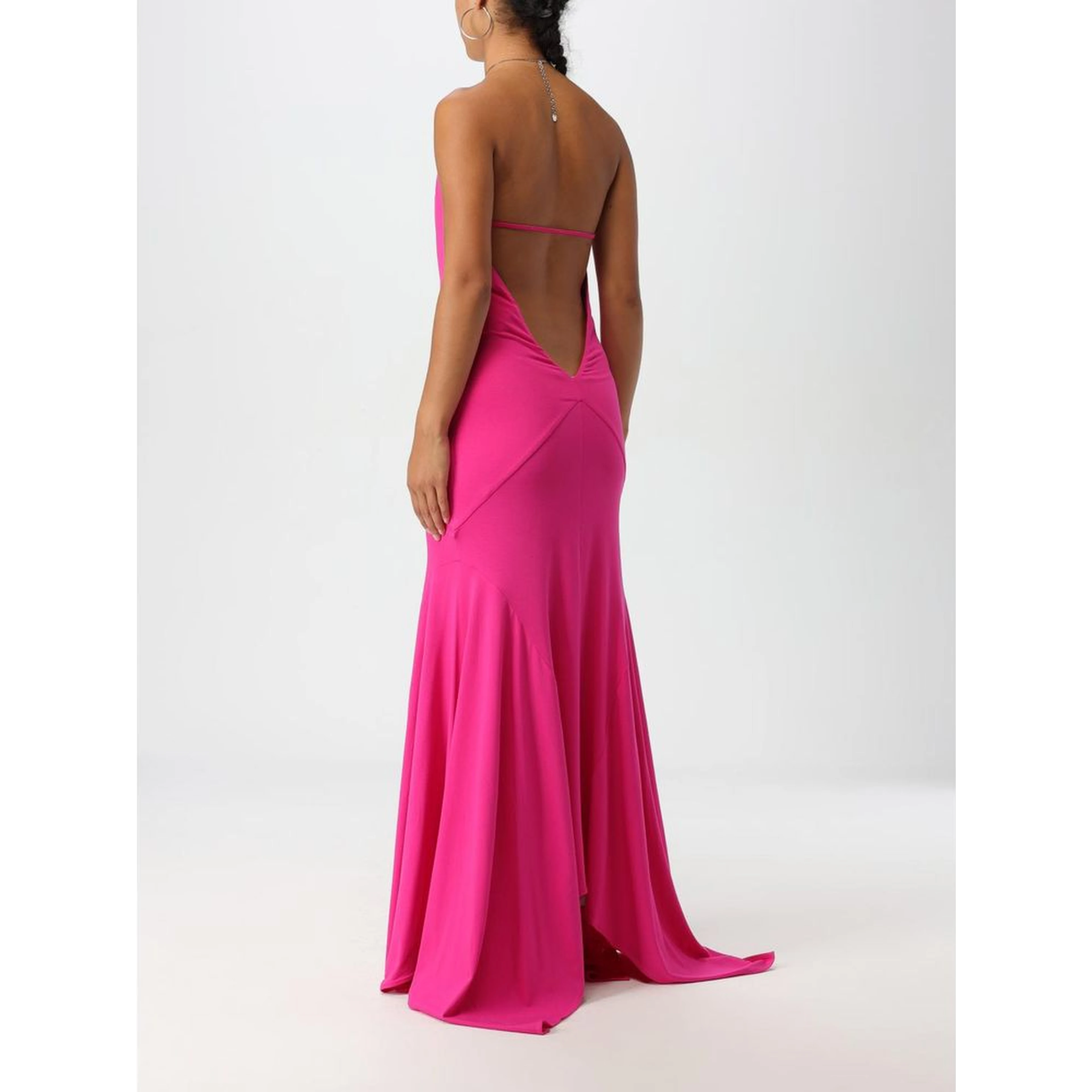 Fuchsia Jersey Cocktail Dress