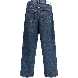 جينز قطني أزرق