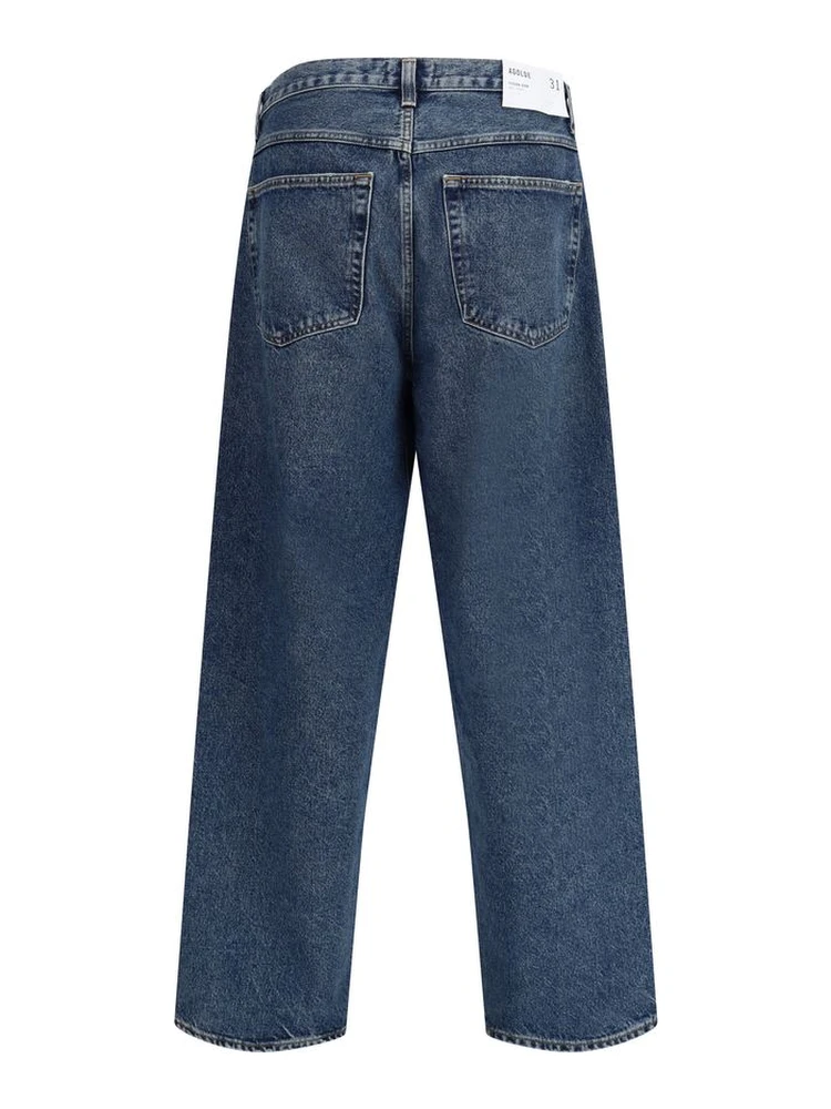 Blue Cotton Jeans Denim alternative