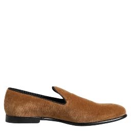 Brown Suede Slip On Men Loafers Formal Shoes