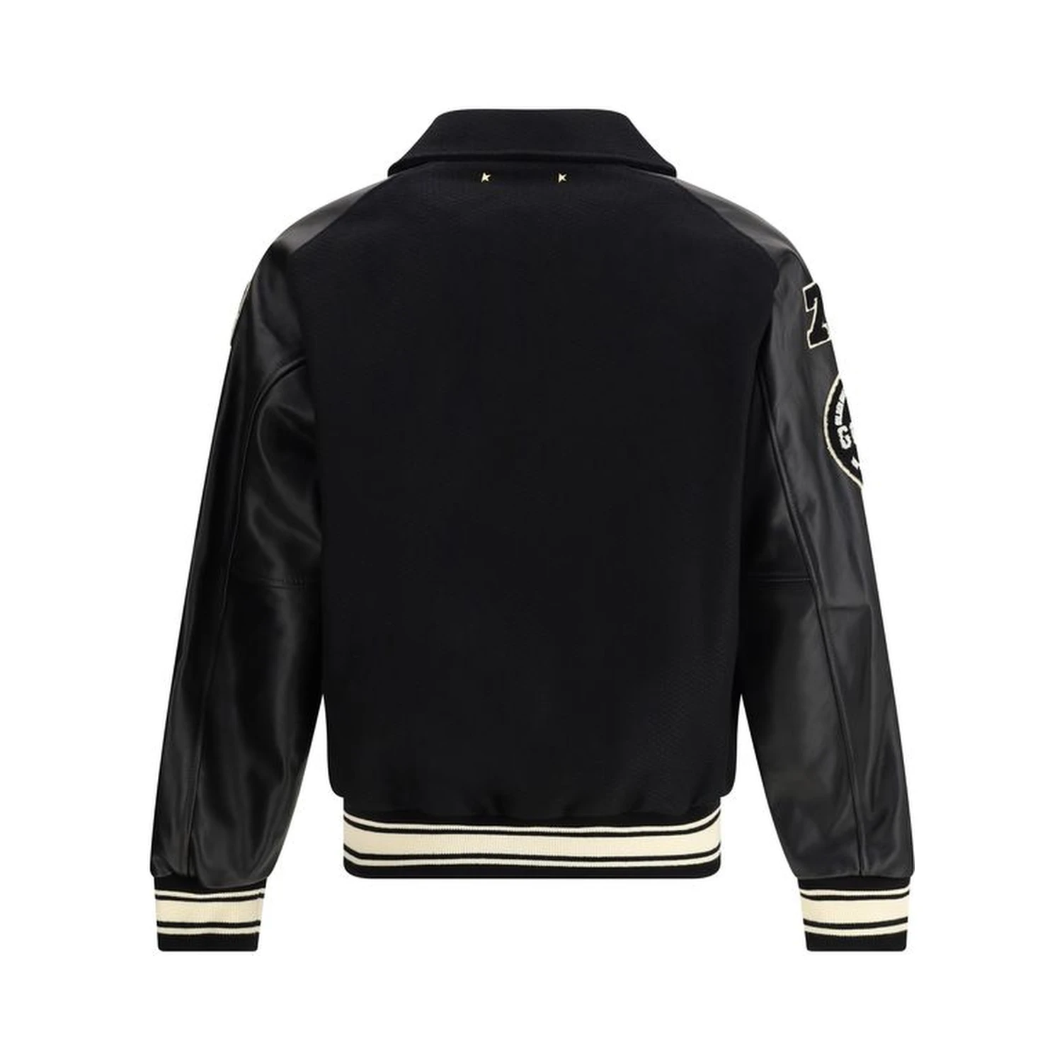 Black Fleece Wool Bomber