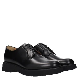 Black Leather Oxfords And Derbies