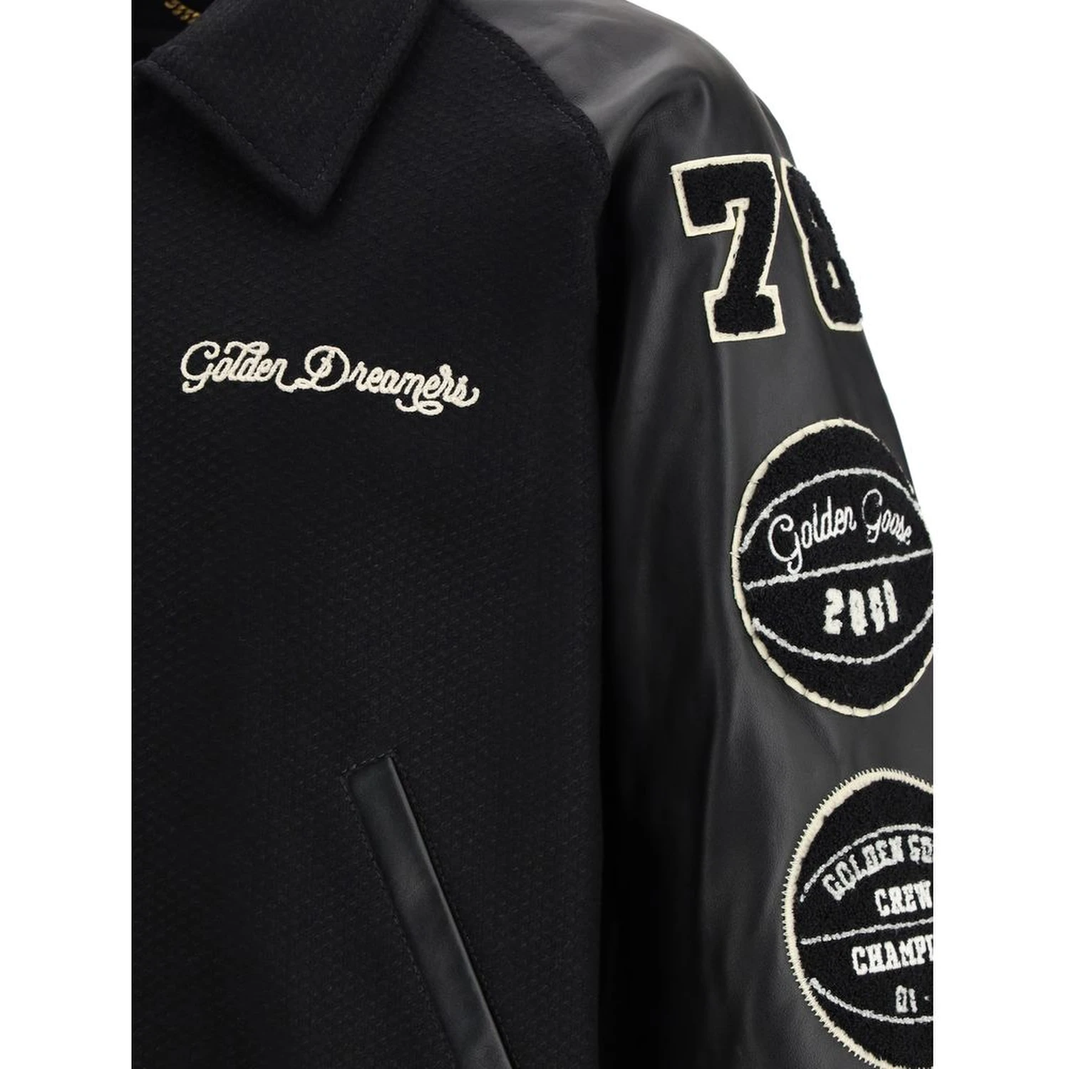 Black Fleece Wool Bomber
