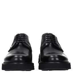 Black Leather Oxfords And Derbies