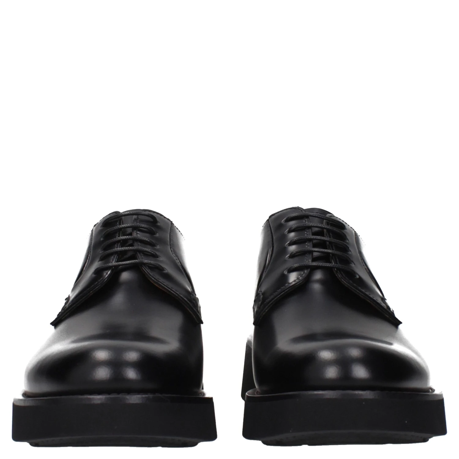 Black Leather Oxfords And Derbies