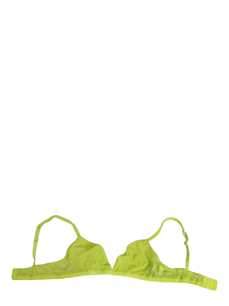 Yellow Green Nylon Soft Cup Brassiere Underwear alternative