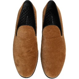 Brown Suede Slip On Men Loafers Formal Shoes