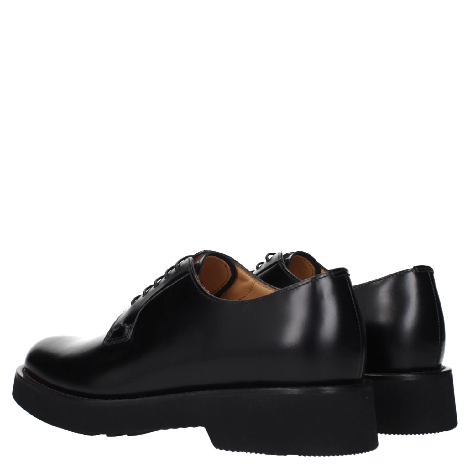 Black Leather Oxfords And Derbies