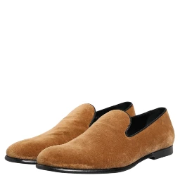 Brown Suede Slip On Men Loafers Formal Shoes