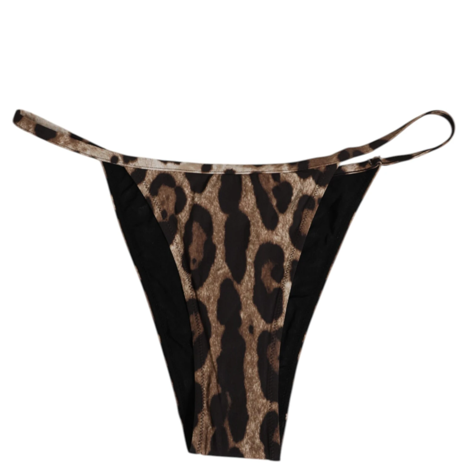 Brown Leopard Triangle Tanga Panty Underwear