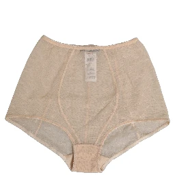 Beige Nylon High Waist Girdle Panty Underwear