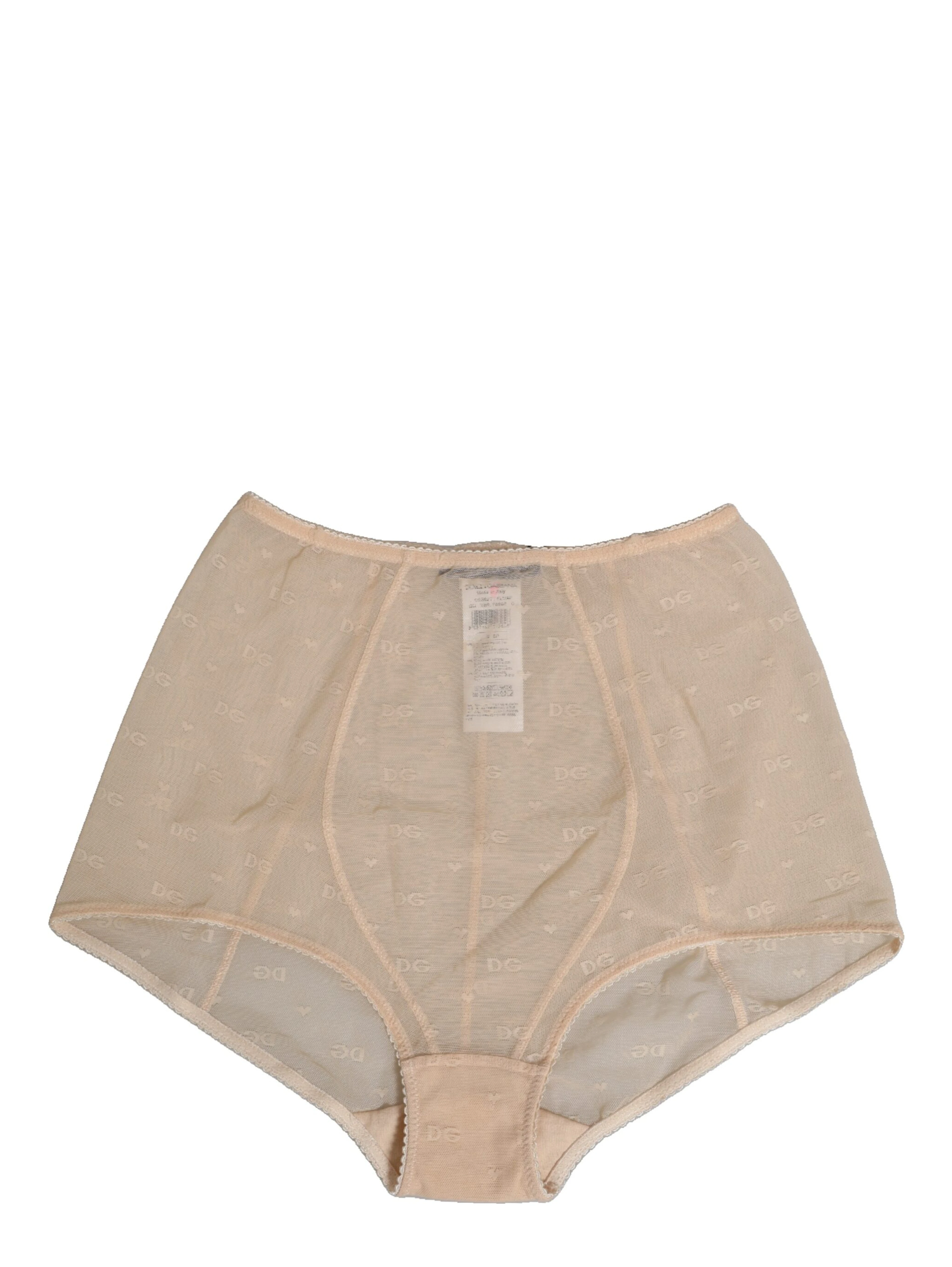 Beige Nylon High Waist Girdle Panty Underwear