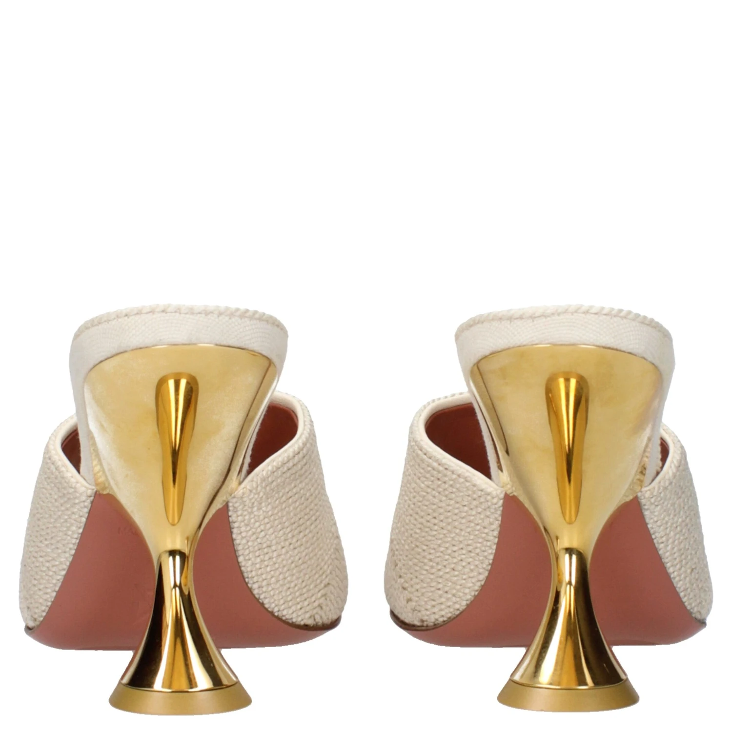 Beige Fabric Slippers