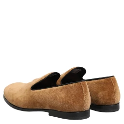 Brown Suede Slip On Men Loafers Formal Shoes