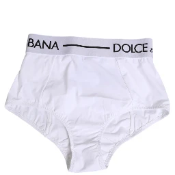 White Nylon Logo Waistband Panty Underwear