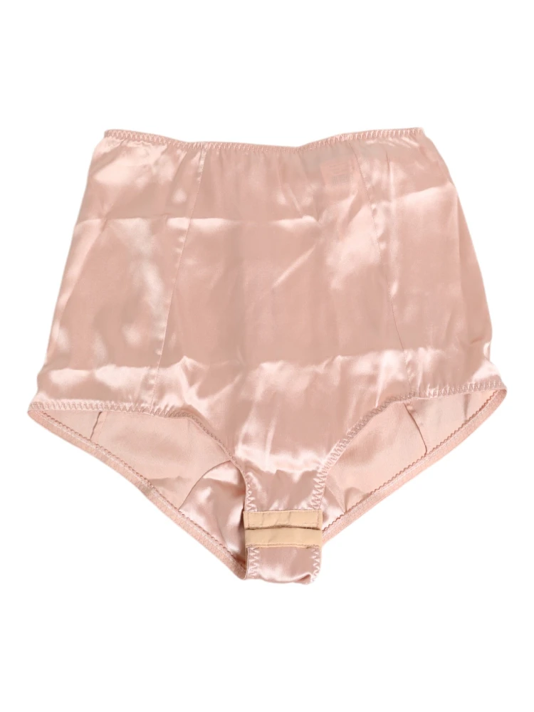 Pink Acetate High Waist Shorts Panty Underwear