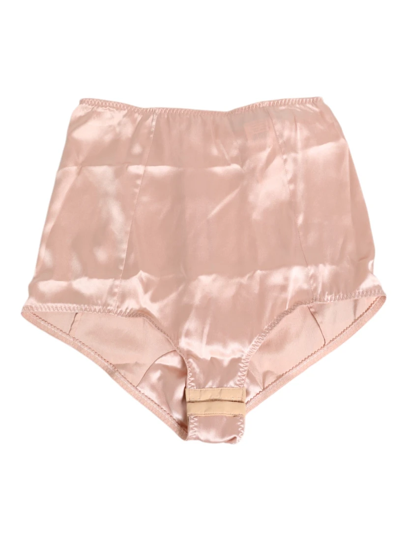 Pink Acetate High Waist Shorts Panty Underwear