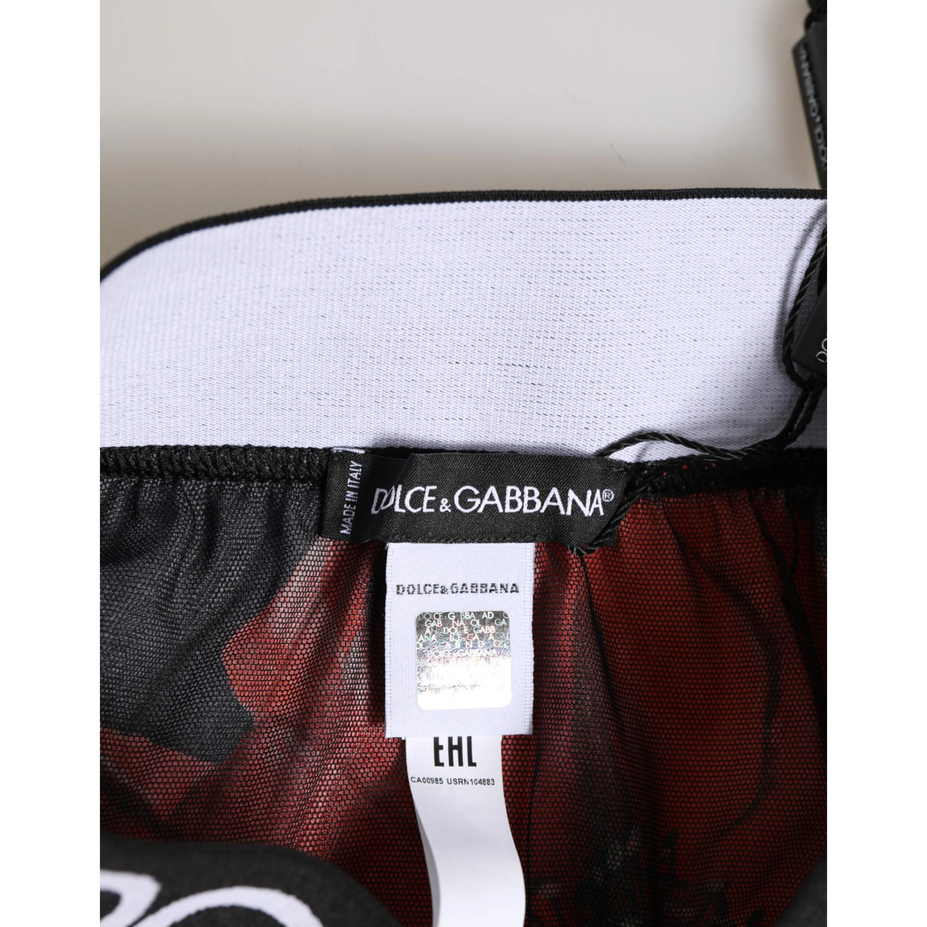 Black Floral Silk High Waist Panty Underwear