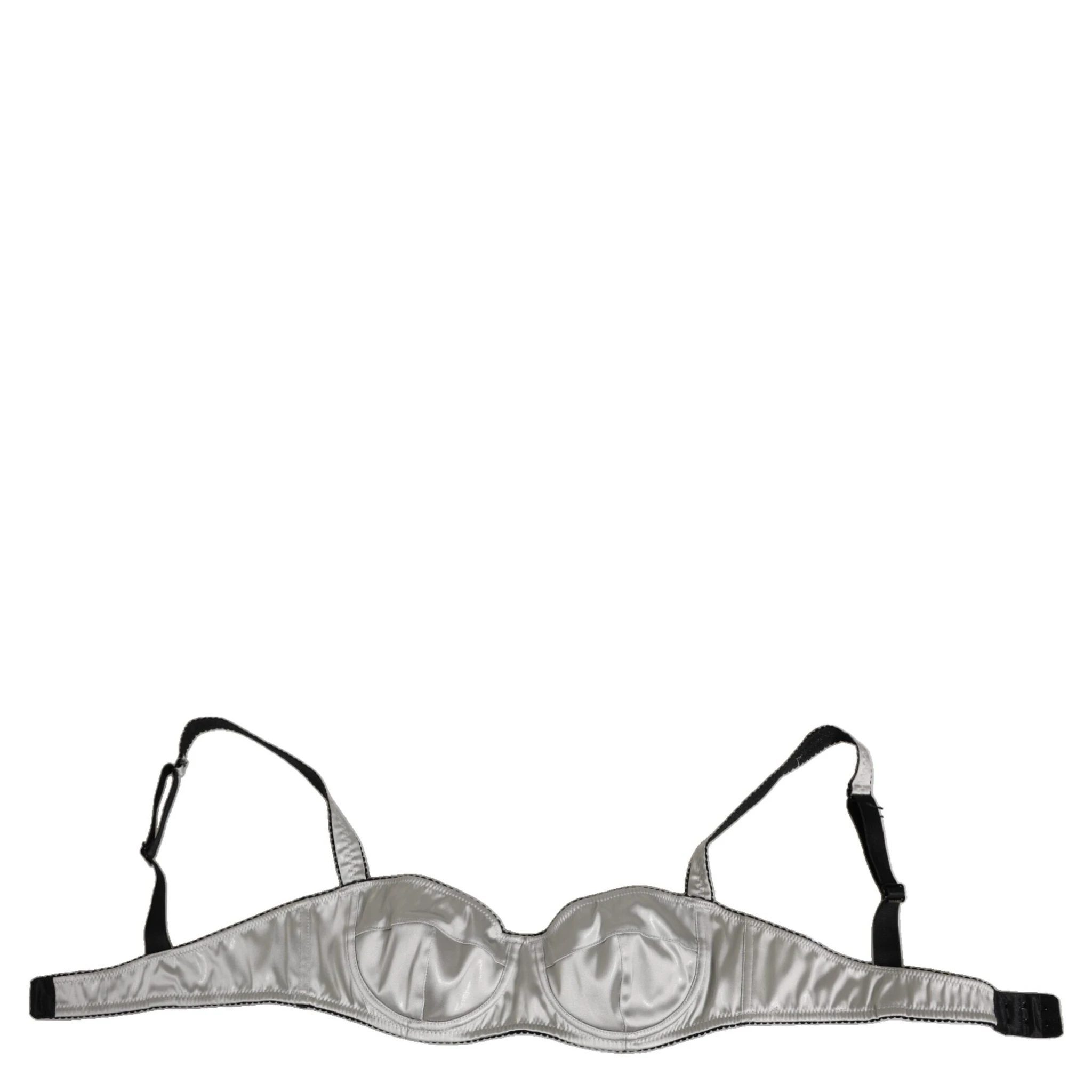 Gray Acetate Stretch Balconcino Bra Underwear