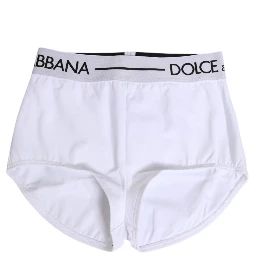 White Nylon Logo Waistband Shorts Underwear