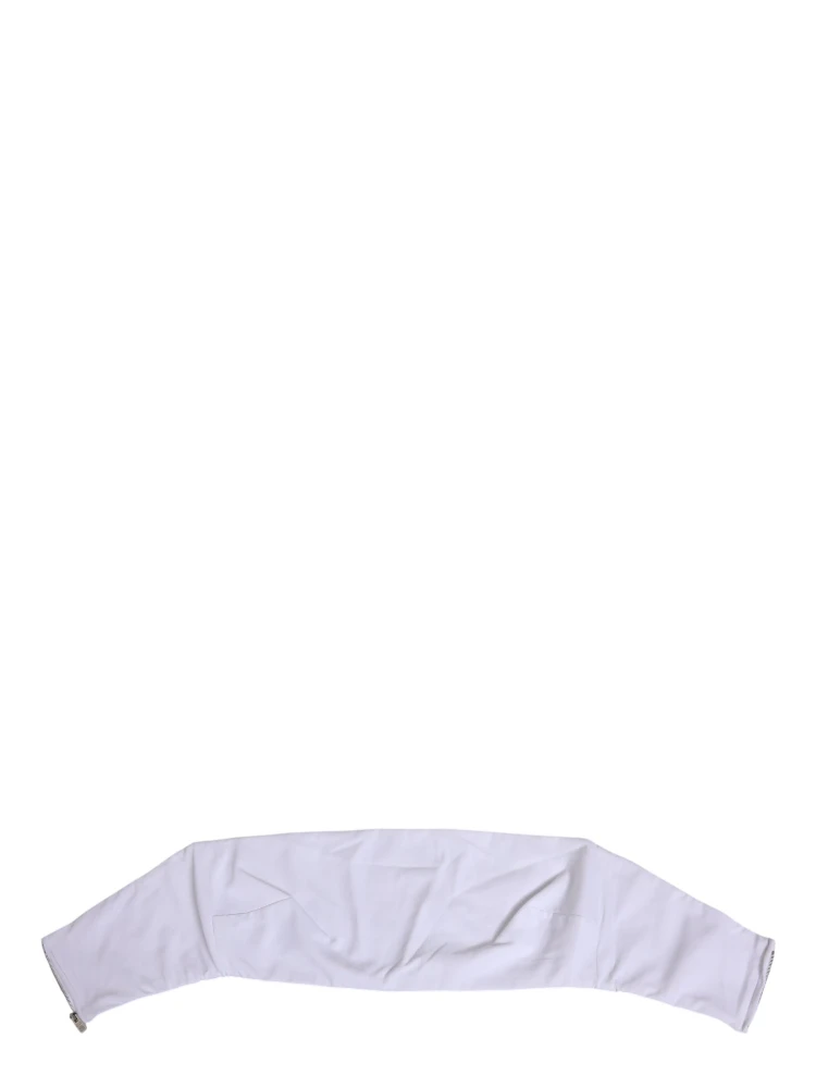 White Nylon Strapless Corset Top Underwear