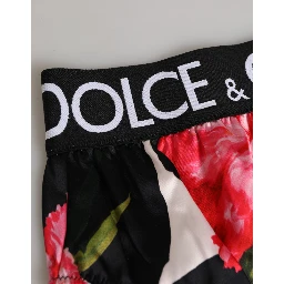 Black Floral Print High Waist Panty Underwear
