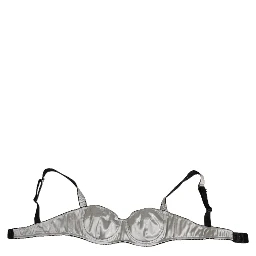 Gray Acetate Stretch Balconcino Bra Underwear
