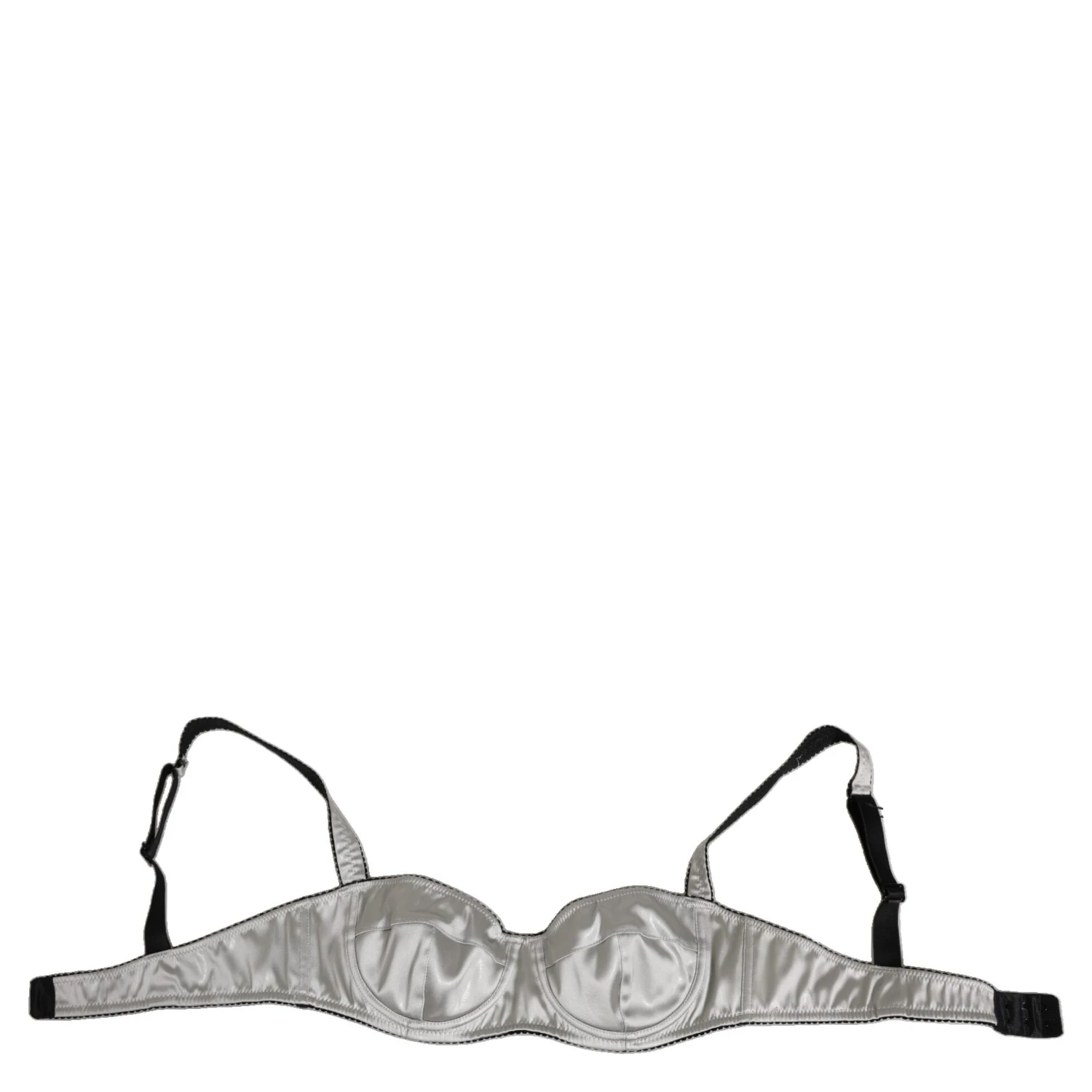 Gray Acetate Stretch Balconcino Bra Underwear