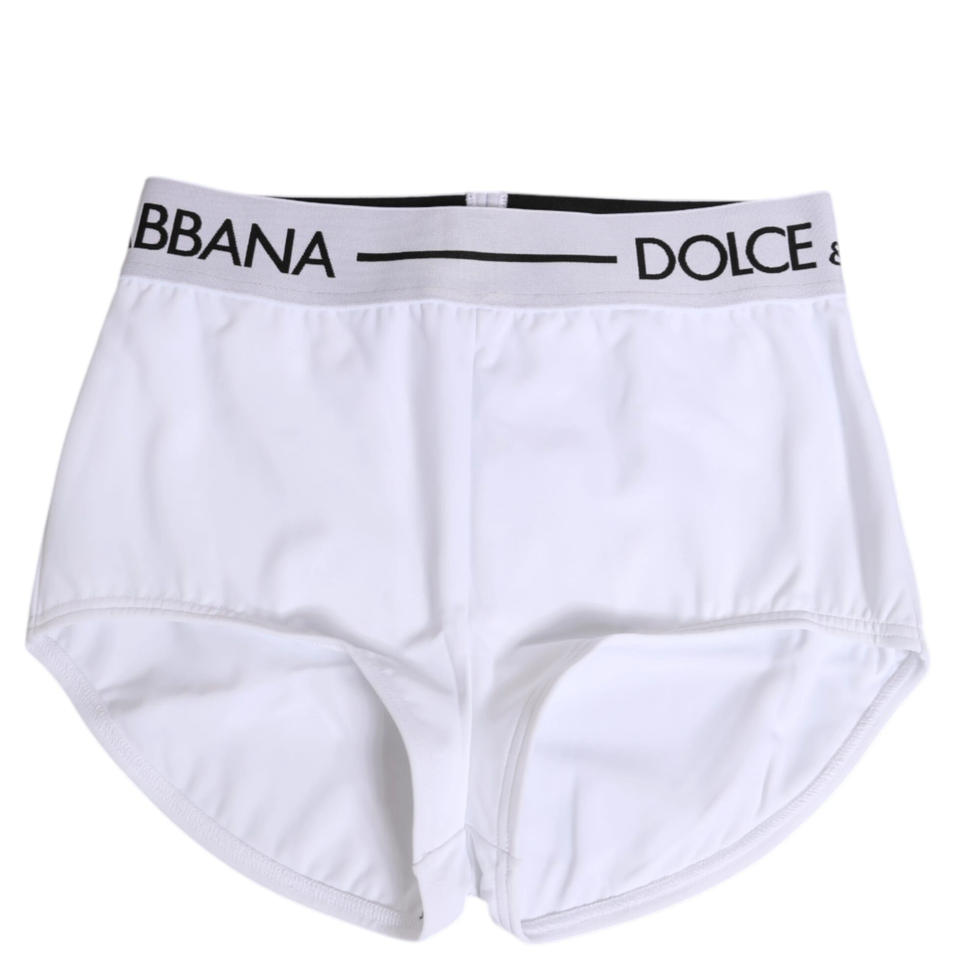 White Nylon Logo Waistband Shorts Underwear