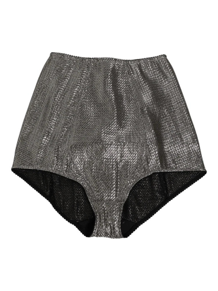 Gray Silk Stretch Slip Girdle Panty Underwear