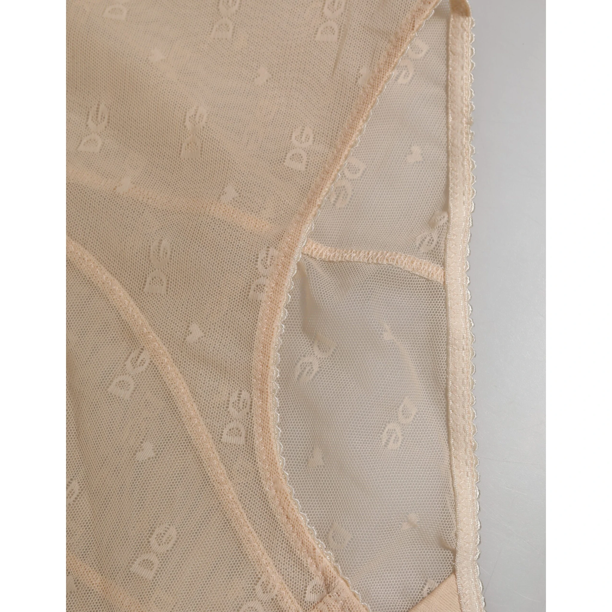 Beige Nylon High Waist Girdle Panty Underwear