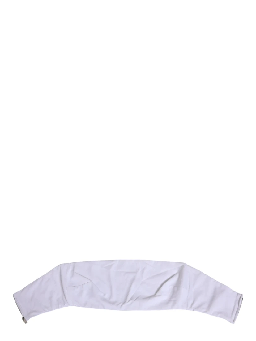 White Nylon Strapless Corset Top Underwear