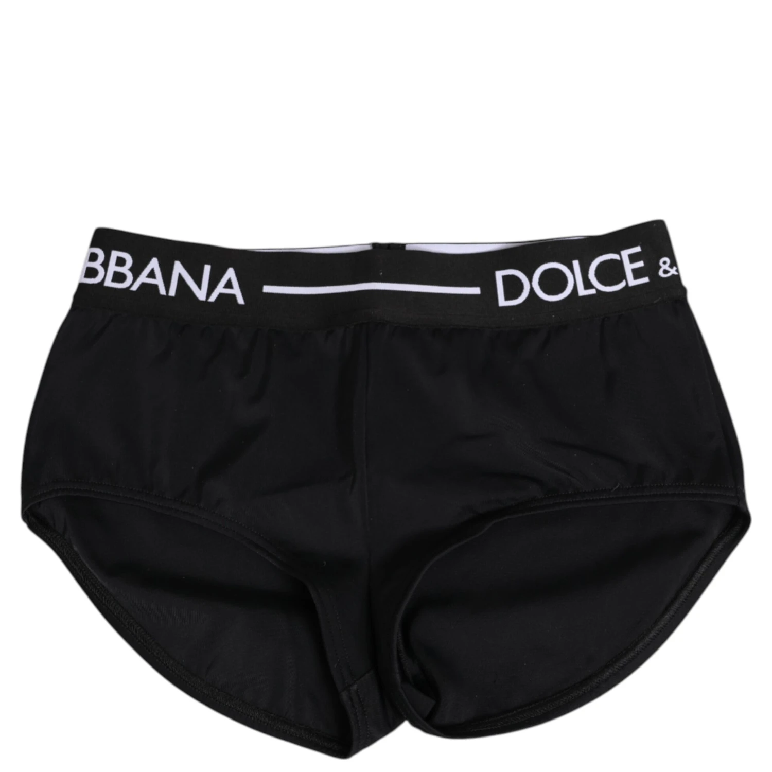 Black Nylon Logo Waistband Shorts Underwear