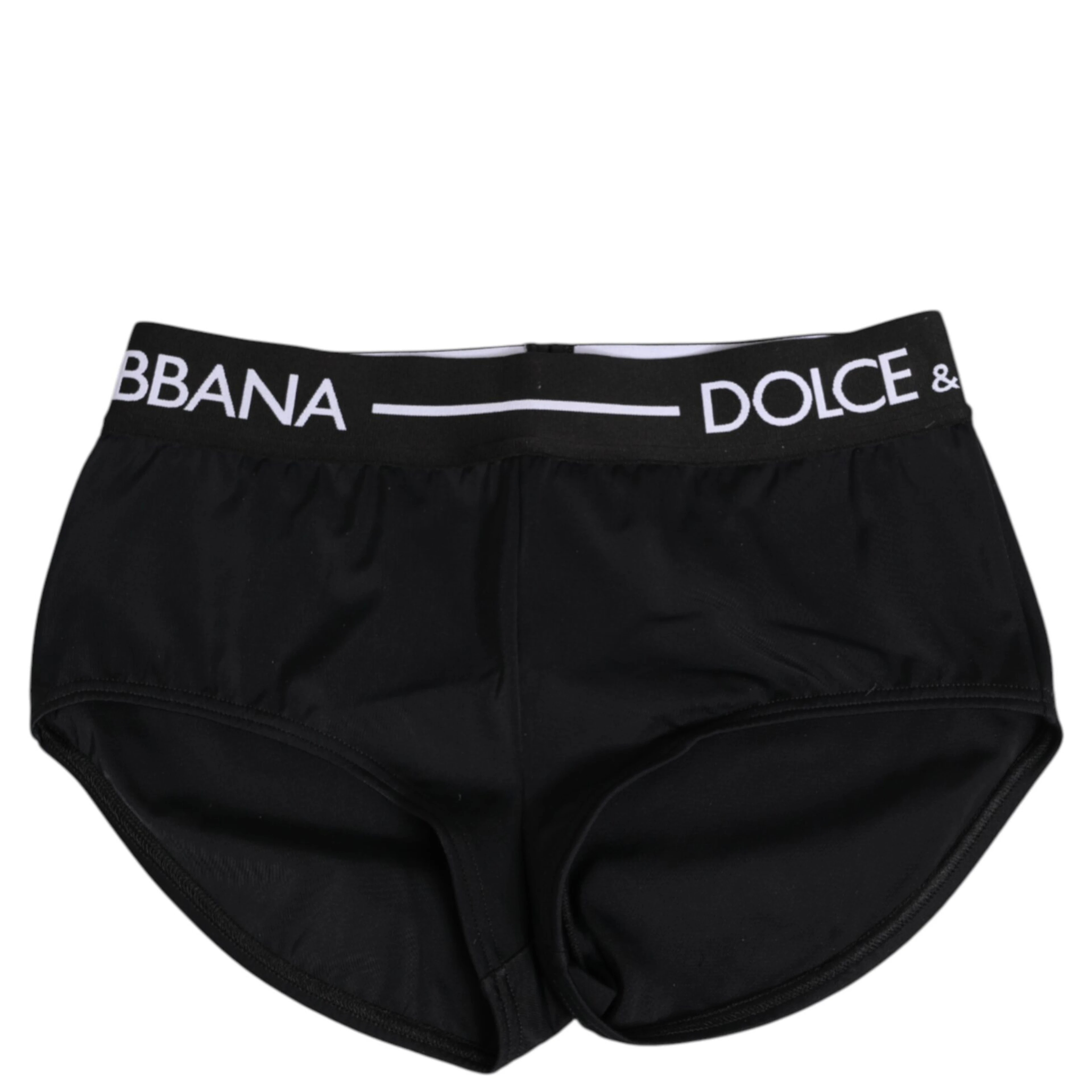 Black Nylon Logo Waistband Shorts Underwear