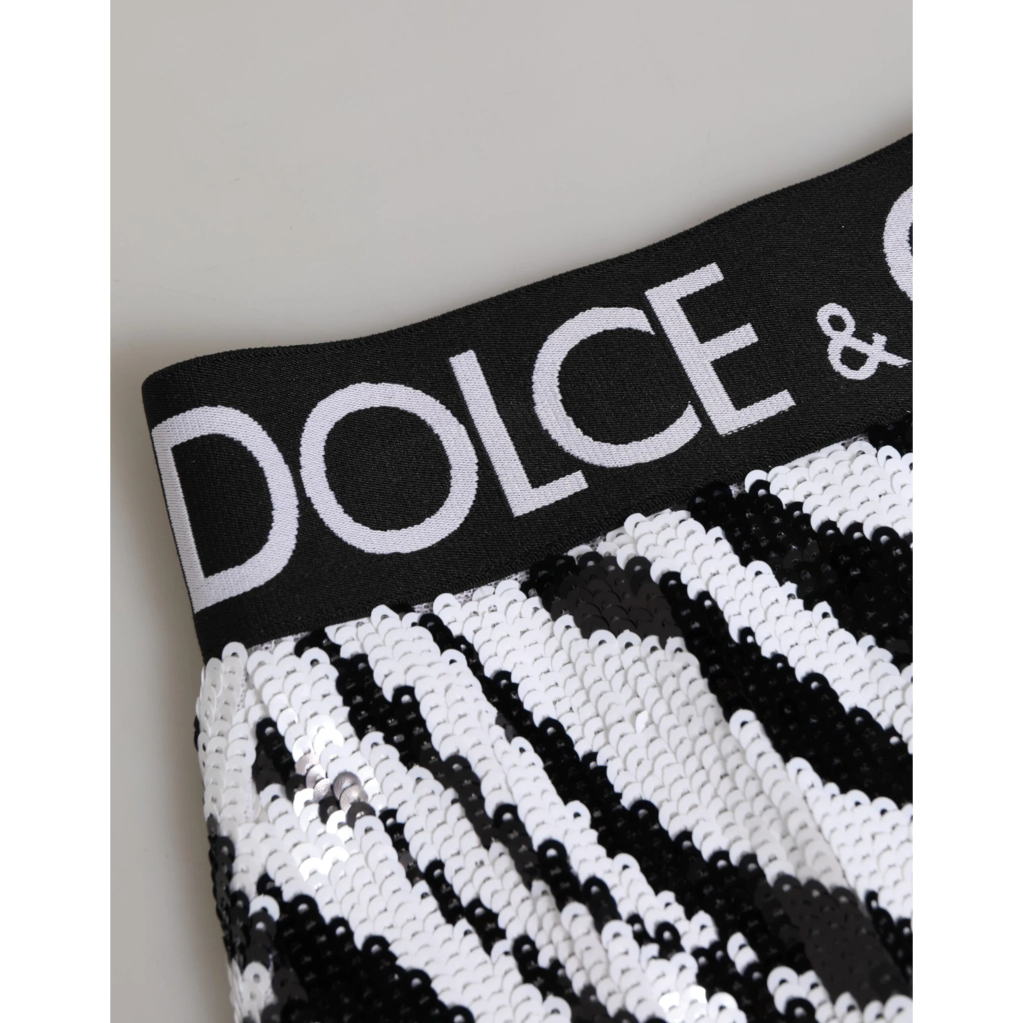 Black White Stripes High Waist Panty Underwear