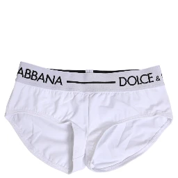 White Nylon Logo Waistband Shorts Underwear