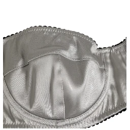 Gray Acetate Stretch Balconcino Bra Underwear