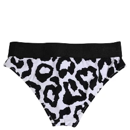 White Leopard Nylon High Waist Panty Underwear
