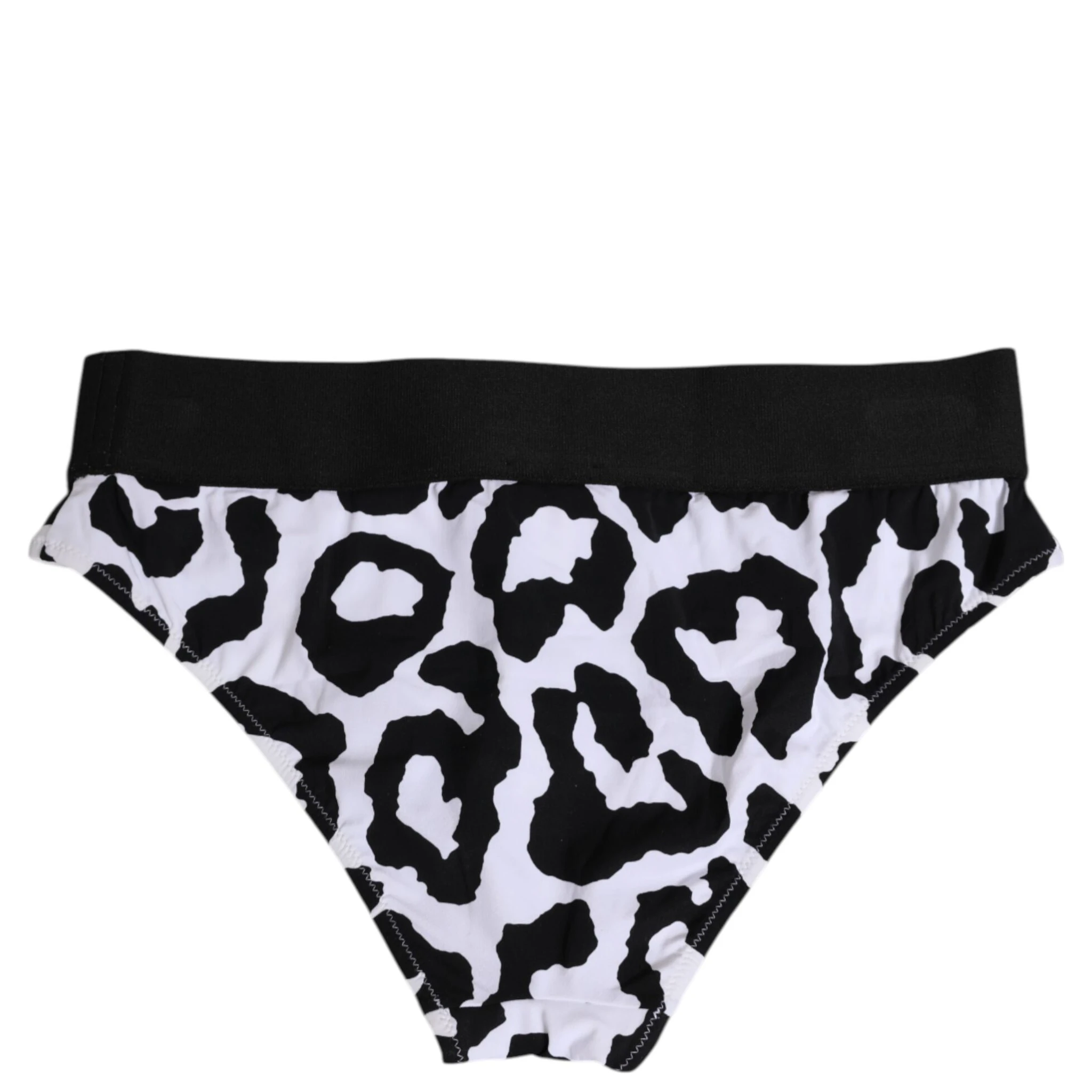 White Leopard Nylon High Waist Panty Underwear
