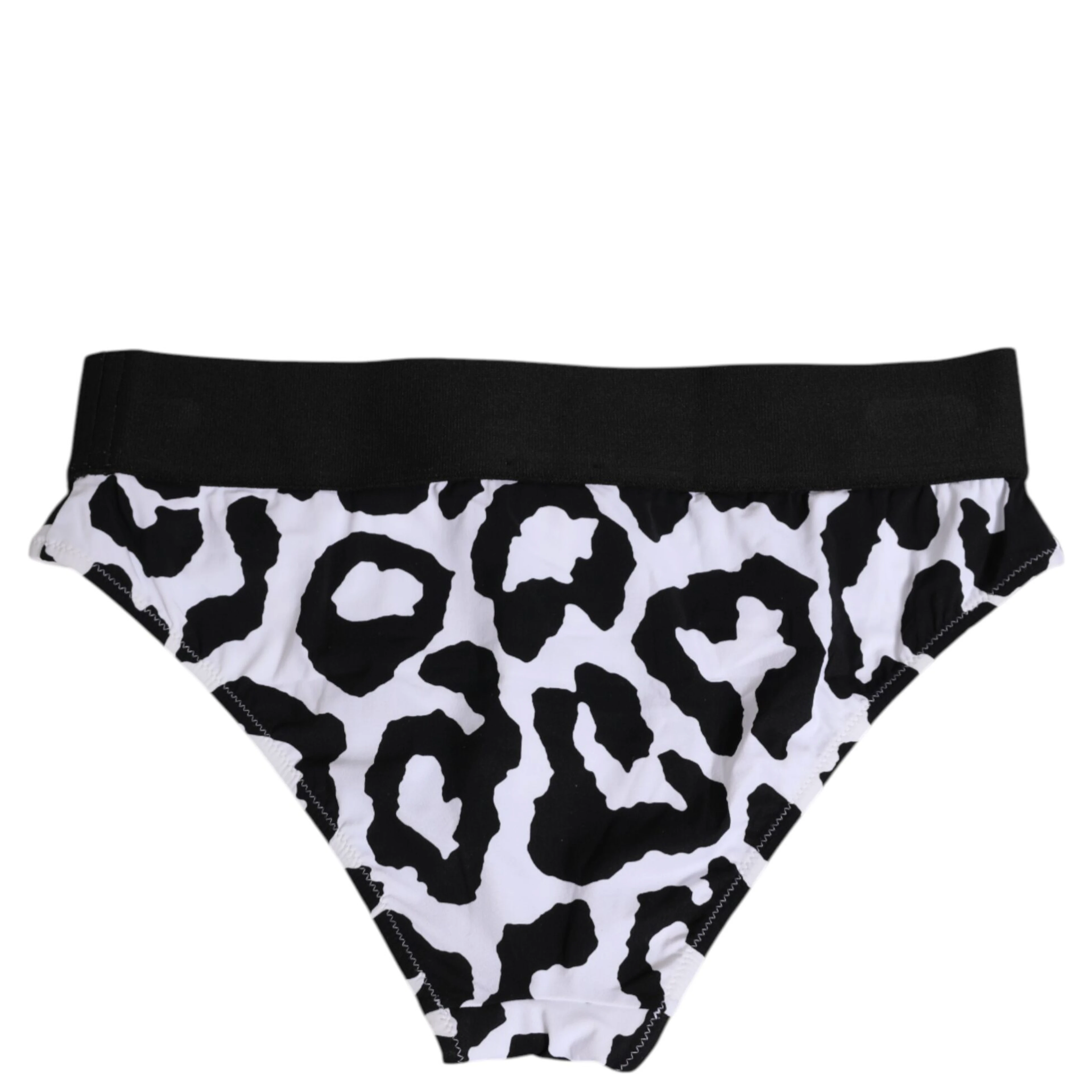 White Leopard Nylon High Waist Panty Underwear