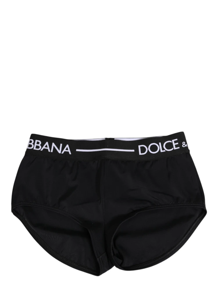 Black Nylon Logo Waistband Shorts Underwear alternative