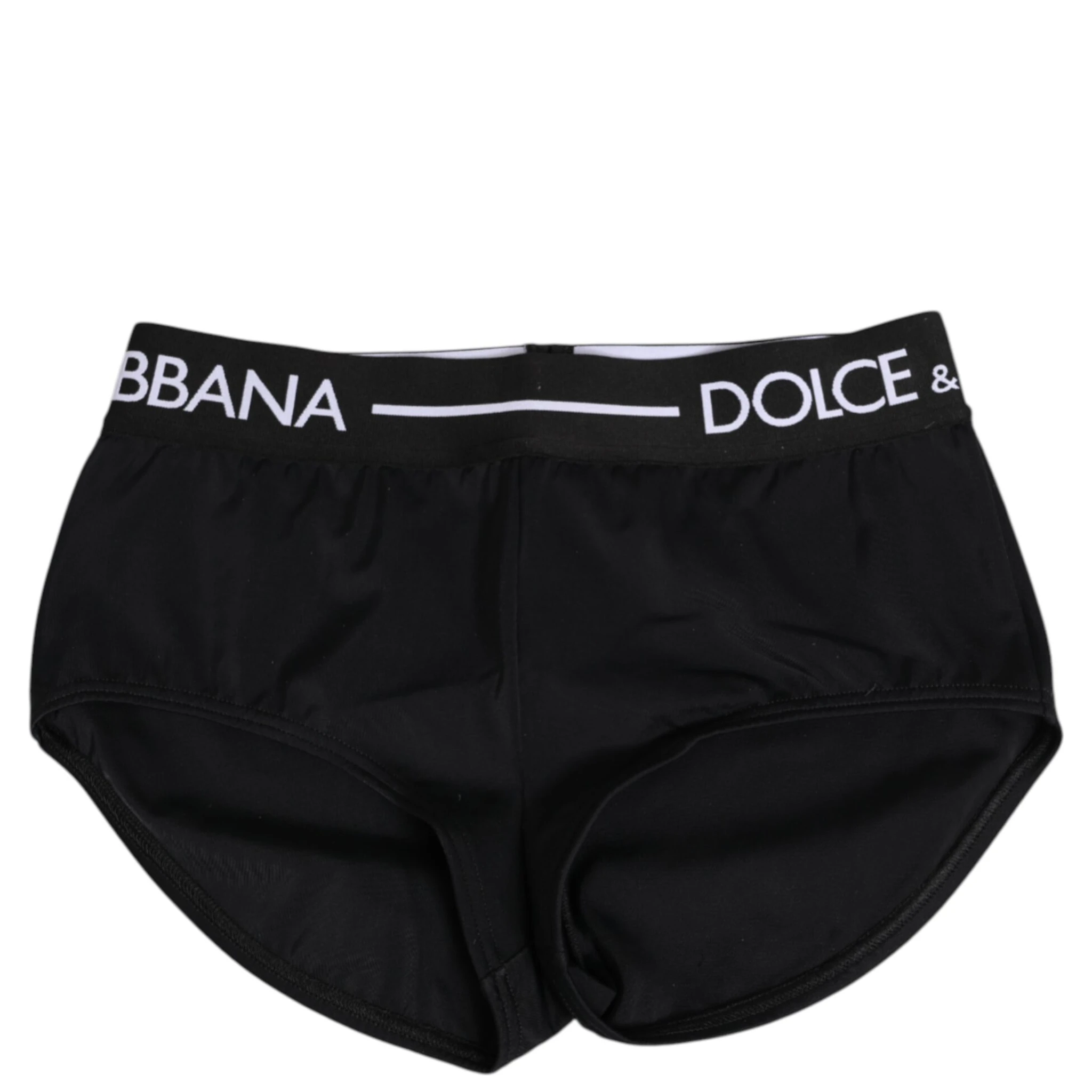 Black Nylon Logo Waistband Shorts Underwear